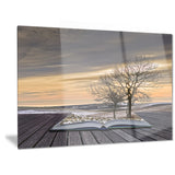 winter coming out of pages contemporary art canvas print PT6800