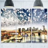 new york city manhattan skyline cityscape photo canvas print PT6810