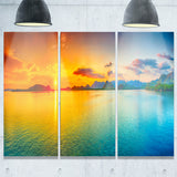 bright sunset panorama photography canvas art print PT6822