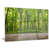 room interior in forest landscape contemporary canvas art print PT6862