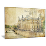 old parisian cards digital canvas art print PT6864