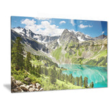 lake on green valley photography landscape canvas print PT6914