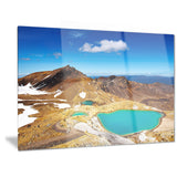 new zealand emerald lakes photo canvas art print PT6930