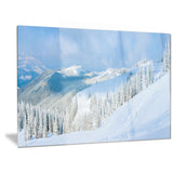 panoramic winter mountain landscape photo canvas print PT6960