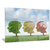 brain aging digital canvas art print PT6970