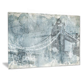 tower bridge london contemporary canvas art print PT6978