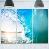 blue waves arch seascape photo canvas art print PT6991