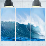 sky hitting ocean waves seascape canvas art print PT6997