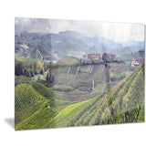 vineyards in italy panoramic photo canvas print PT7011