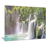 krka waterfall landscape canvas art print PT7012