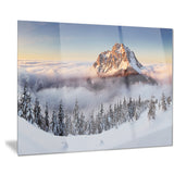 winter mountain landscape photo canvas art print PT7041