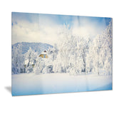 white winter mountain landscape photo canvas print PT7061