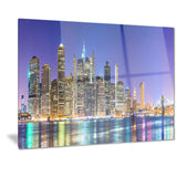 new york cityscape panorama photo print on canvas PT7078