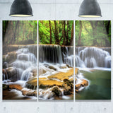 level six of huai mae kamin waterfall canvas print PT7095