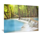 clam huai mae kamin waterfall landscape canvas print PT7103