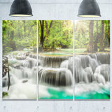 kanchanaburi erawan waterfall photo canvas print PT7122