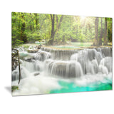 kanchanaburi erawan waterfall photo canvas print PT7122