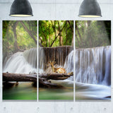 huai mae kamin waterfall photo canvas art print PT7123