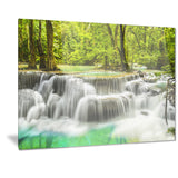 erawan waterfall view photography canvas print PT7125