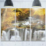 autumn huai mae kamin waterfall canvas art print  PT7127