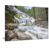 white mae ya waterfall landscape photo canvas print PT7129
