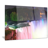 colorful niagara falls panorama digital art canvas print PT7140