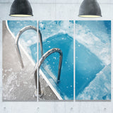 ice swimming blue pool photography canvas print PT7143