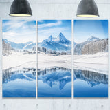 icy winter mountain alps landscape photo canvas print PT7177