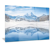 icy winter mountain alps landscape photo canvas print PT7177