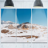 winter mountains in azerbaijan landscape photo canvas print PT7179