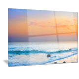 orange sunset panorama photo canvas art print PT7206