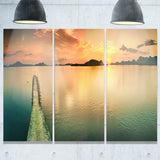 tranquil sunset panorama photography canvas art print PT7230