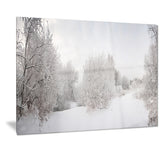 snow landscape with frosted trees landscape canvas print PT7231
