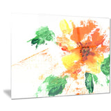 painted abstract flower floral art canvas print PT7235