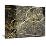 yellow metallic fabric pattern digital art canvas print PT7267