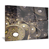 beautiful gold metallic fabric digital art canvas print  PT7294