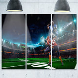 american football player sports digital art canvas print PT7298