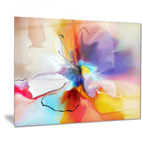 creative flower in multiple colors abstract floral canvas print PT7332