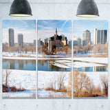 city of saskatoon winter panoramic landscape canvas art print PT7344