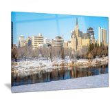 saskatoon skyline landscape photo canvas art print PT7372