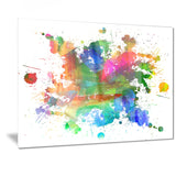 splashes of colors abstract oil painting canvas print PT7400