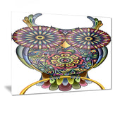 funny owl animal digital art canvas print PT7408