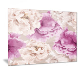 peony floral pattern floral art canvas print PT7409
