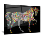 horse and rainbow animal digital art canvas print PT7410