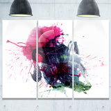 multicolor abstract stain modern abstract canvas print PT7478