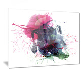 multicolor abstract stain modern abstract canvas print PT7478