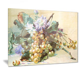 digital illustrated flowers modern floral art canvas print PT7483