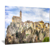 toffia hilltop village landscape canvas art print PT7500