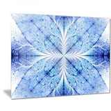 symmetrical light blue pattern digital floral art canvas print PT7529