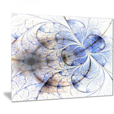 symmetrical gold blue fractal flower floral art canvas print PT7531